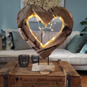 Holz Herz Skulptur