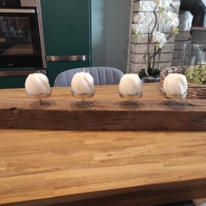 Fachwerkbalken 4er Kerzenhalter