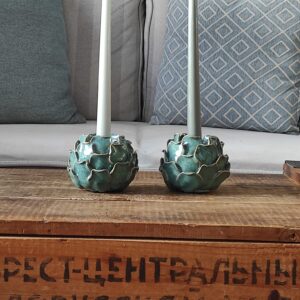 Kerzenhalter Artischocke, grün